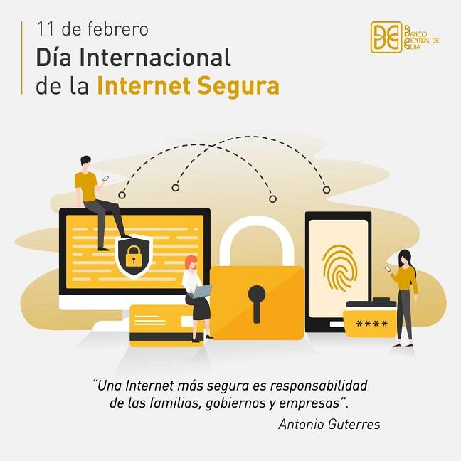 Imagen relacionada con la noticia :Banco Central de Cuba en el Día de INTERNET segura